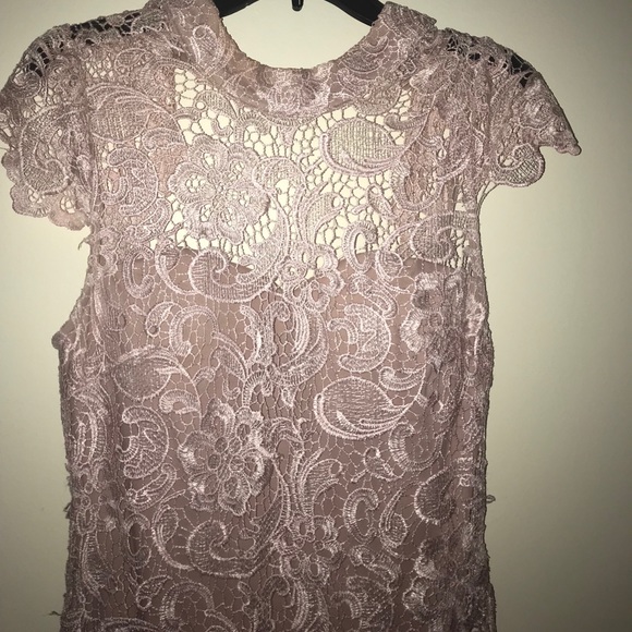 Lace pink prom/formal dress - Picture 6 of 8